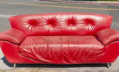 Large red couch